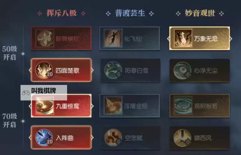 《逆水寒》老兵服鸿音技能天赋搭配讲解图1